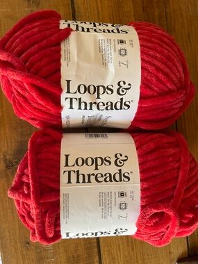 Loops & Threads sweet snuggles yarn 2 skeins